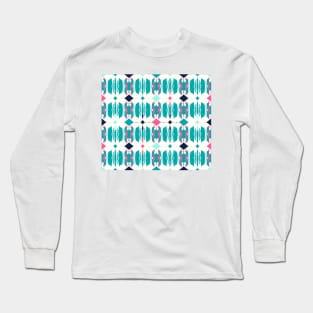 Great Dane and Chihuahaua in Teal Long Sleeve T-Shirt